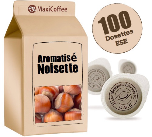 Dosette café aromatisé noisette x 100 dosettes ESE