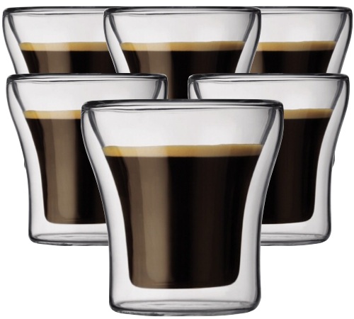 6 verres double paroi Assam 10cl - Bodum (4554-10)