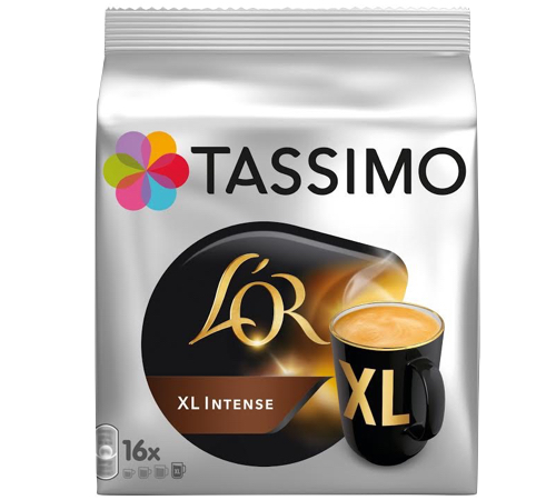 Tassimo, 80 Dosettes Café Long Intense L'OR, Compatibles avec les machines  TASSIMO, 80 Cafés, Intense et Corsé, 5 packs de 16 dosettes