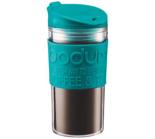 Travel Bleu Bodum Mug Paroi Cl Double Vert 35 Plastique kn80wPO