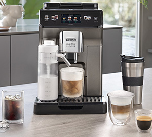 machine a cafe DeLonghi Eletta Explore 450.86.T design 6 mois cafe et entretien