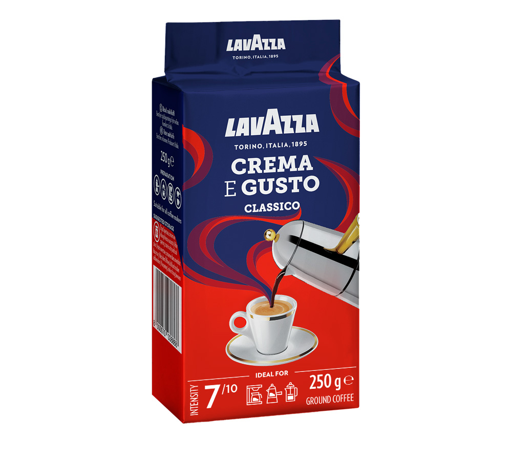 Lavazza crema e gusto 250g gemahlener kaffee