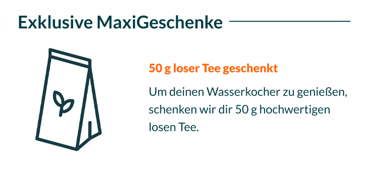 50 g loser Tee geschenkt