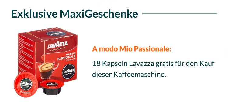 18 Kapseln A modo Mio geschenkt