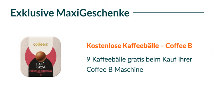 Maxigeschenk 9 Kaffeebaelle