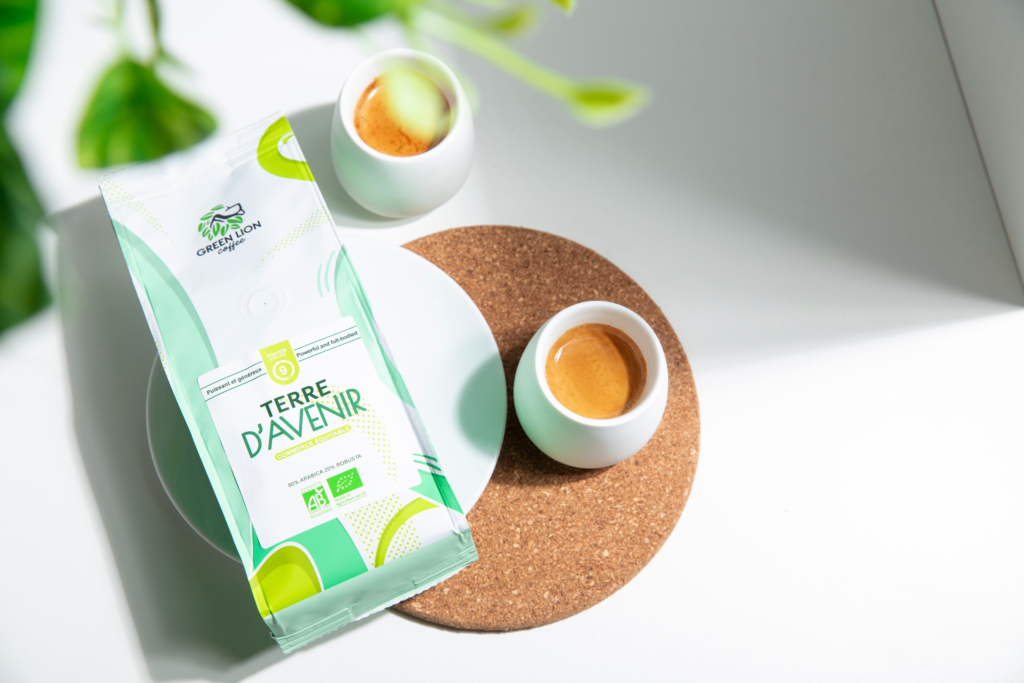 Organic coffee beans