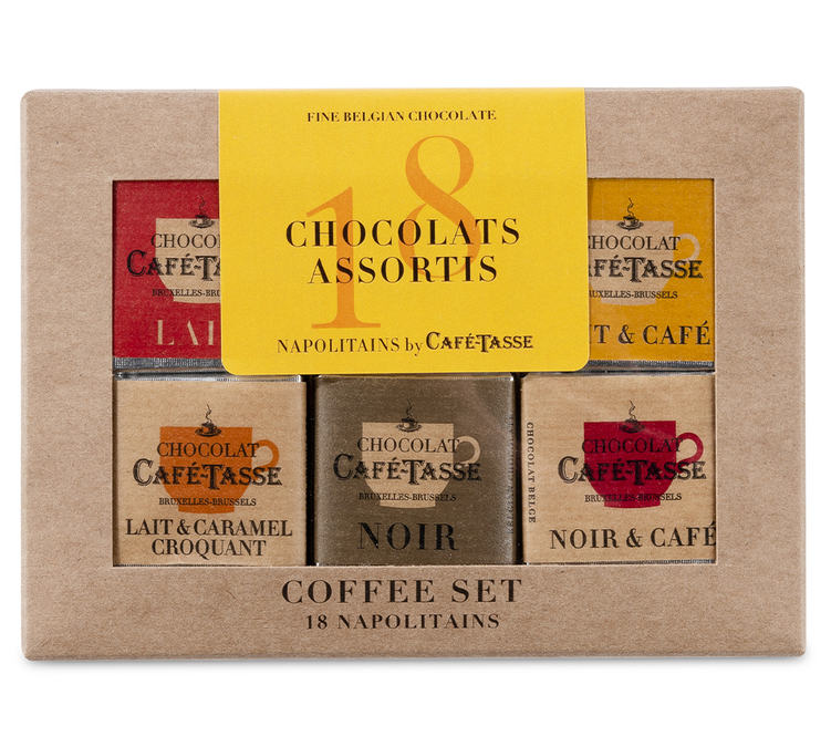 coffret chocolat cafe tasse