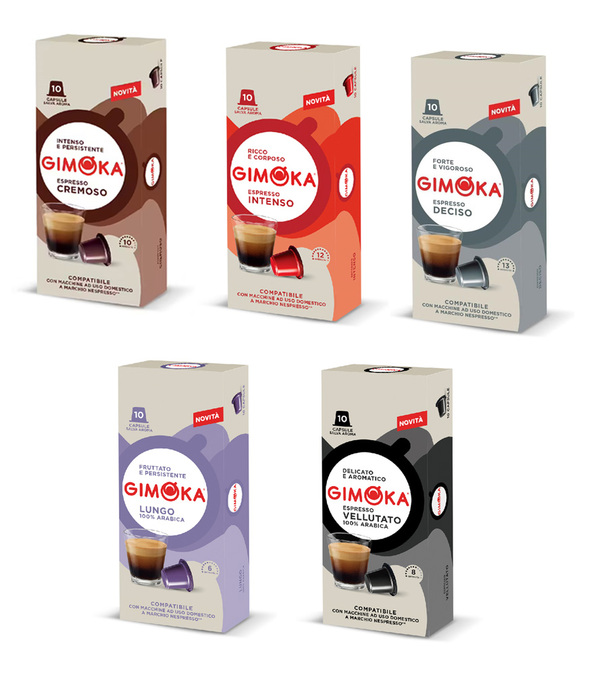 pack degustazione 100 capsule per nespresso gimoka