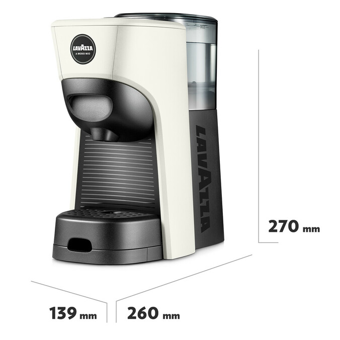 dimensioni caffettiera lavazza a modo mio tiny eco nera