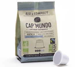 x10 Organic & Biodegradable Adenia CapMundo capsules for Nespresso