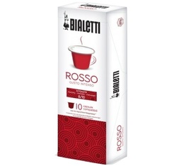 Intenso (Rosso) Bialetti capsules x10 for Nespresso