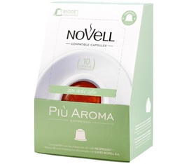 x10 Piu Aroma capsules by Novell for Nespresso