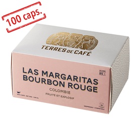 x100 Red Bourbon Colombia capsules by Terres de Caf� for Nespresso