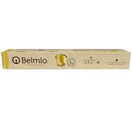 Belmio Organic 'Espresso Oro' aluminium capsules for Nespresso x10