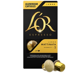 10 capsules compatibles Nespresso® Lungo Mattinata - L'OR ESPRESSO