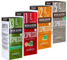 Pack découverte - 80 dosettes ESE - MOKADOR CASTELLARI
