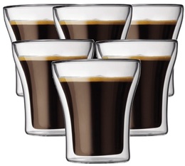 Bodum Set of 6 Assam double wall glasses - 20cl