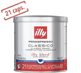 21 x Illy Iperespresso Classico Espresso Lungo capsules