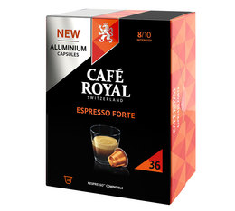 36 capsules Espresso Forte compatibles Nespresso® - CAFE ROYAL