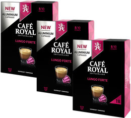 Caf� Royal 'Lungo Forte' aluminium capsules for Nespresso x 54