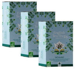 Pack Thé Blanc Bio - 3 x 20 sachets - English Tea Shop
