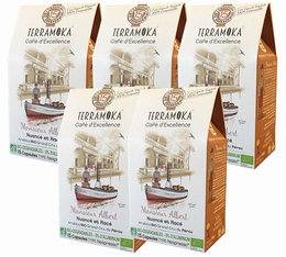 75 biodegradable Monsieur Albert capsules by TerraMoka which are compatible with Nespresso