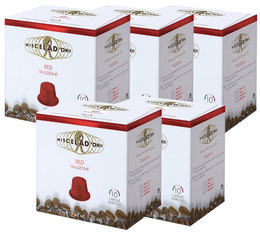 Red Capsules Pack compatible with Nespresso� 5x10 - Miscela d'Oro