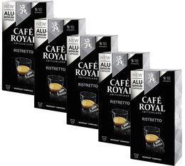 Caf� Royal 'Ristretto' aluminium capsules for Nespresso x 50