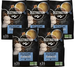 Destination organic decaffeinated coffee soft pods Senseo x 180