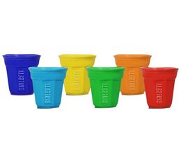 6 Bialetti espresso cups - Bicchierini colour collection