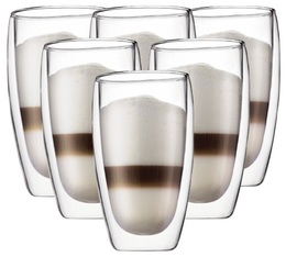 6x45cl Pavina double wall glasses - Bodum