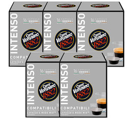 Pack of 80 Lavazza a Modo Mio� compatible Caff� Vergnano Intenso capsules