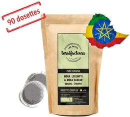 Coffee pods - Moka Harrar/Lekempti Ethiopia - x 90 - Les Petits Torr�facteurs