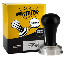 Baristator Tamper 58.6mm high precision black wood