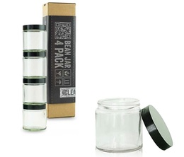 Comandante Bean Jars  - Pack of 4 clear jars