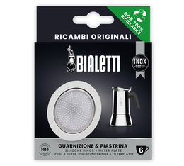 Set Bialetti 1 joint + 1 filtre pour cafetière induction 6 tasses