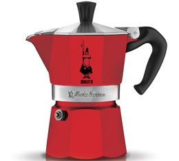 Bialetti Moka Express Italian Coffee Maker Red - 3 cups