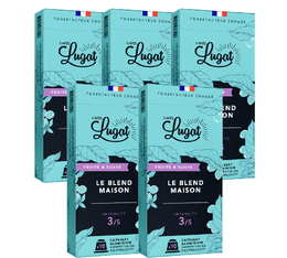 50 capsules compatibles Nespresso® Le Blend Maison - CAFE LUGAT