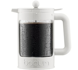 Bodum Bean Cold Brew French Press in white for iced coffee 1.5L