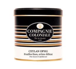 Luxury Ceylon OPHG Black Tea - 100g loose leaf tea in metal tin - Compagnie Coloniale