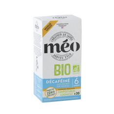 20 Capsules Décaféinés sans solvant Bio Nespresso® compatibles - CAFES MEO