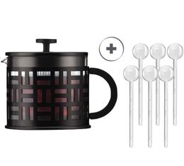 Bodum Eileen black Tea Press + 6 teaspoons