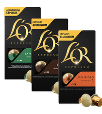 Pack découverte 30 capsules café italien compatibles Nespresso® - L'OR ESPRESSO