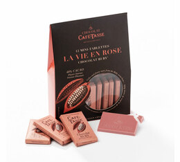 Café-Tasse - 12 mini squares La vie en rose 