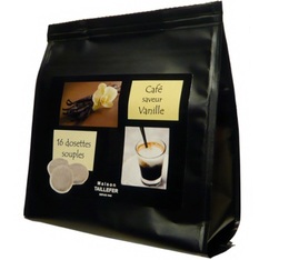 Vanilla flavoured coffee pods x16 - Maison Taillefer
