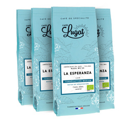 Café en grains bio : La Esperanza - 1Kg - Cafés Lugat