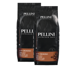 2kg café en grain N°9 Cremoso - PELLINI