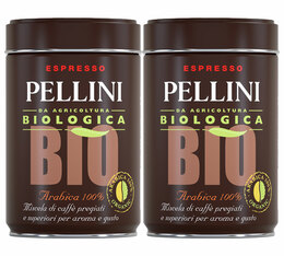 2x250g café moulu bio 100% Arabica - PELLINI