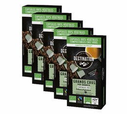 Pack 50 capsules Grands Crus Bio  - compatible Nespresso® - DESTINATION