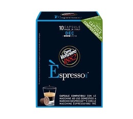 Caffé Vergnano Decaffeinated Espresso Nespresso® Compatible Pods x10